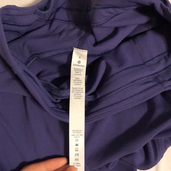 Lululemon lead the pack crop Stoney grape - Picture 3 of 8